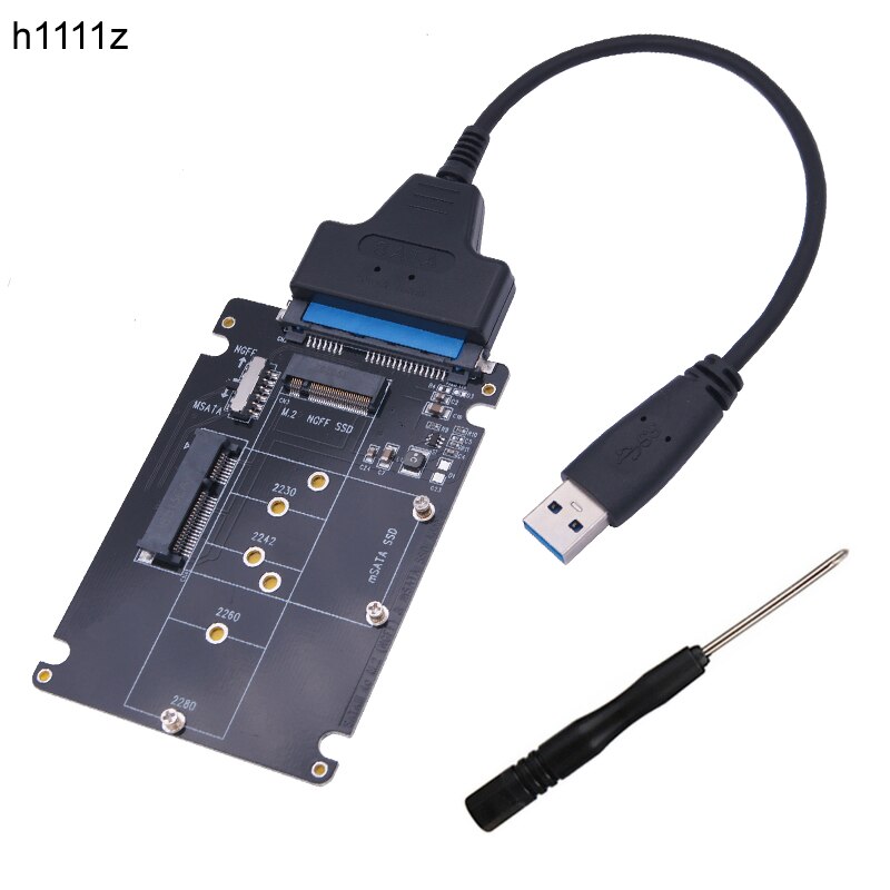 SSD  M.2 NGFF Ǵ MSATA-SATA 3.0  USB 3.0-2.5 SATA ϵ ũ 2 in 1 ȯ  ī ̺ (PC Ʈ )
